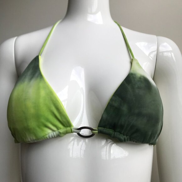 Billabong BLUE CRUSH era Vintage bikini tie dye reversible triangle low rise - Picture 14 of 16